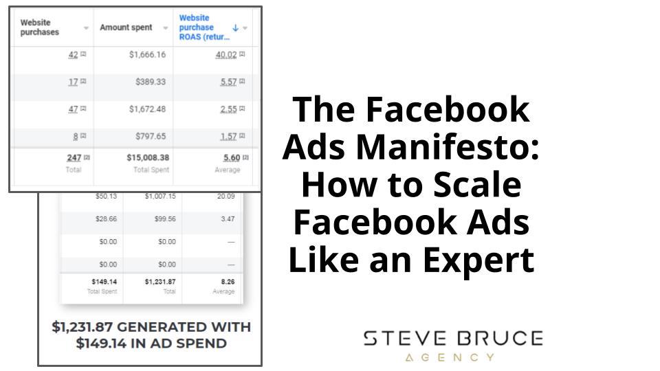 The Facebook Ads Manifesto: How to Scale Facebook Ads Like an Expert